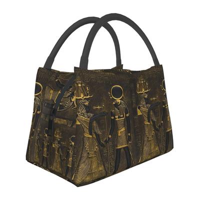 Ancient Egypt God Horus And Anubis Egyptian Pharaoh Lunch Bag Storage Food Boxes Container Cooler Thermal Lunch Box Tote