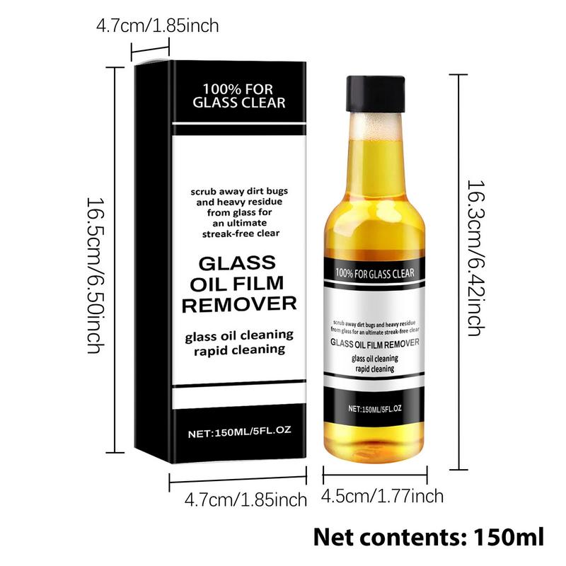 Car Windshield Oil Film Cleaner Auto Window Cleaner Cream 5 Fl.oz Glass Film Removal Windshield Spray Water Stains Stripper Car