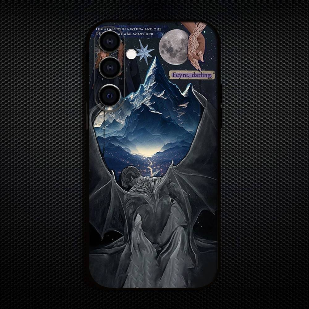 Acotar A Court Of Mist And Fury Phone Case For Samsung Galaxy A73,A72,A71,A70,A53,A52,A51,Others Soft Black Shell