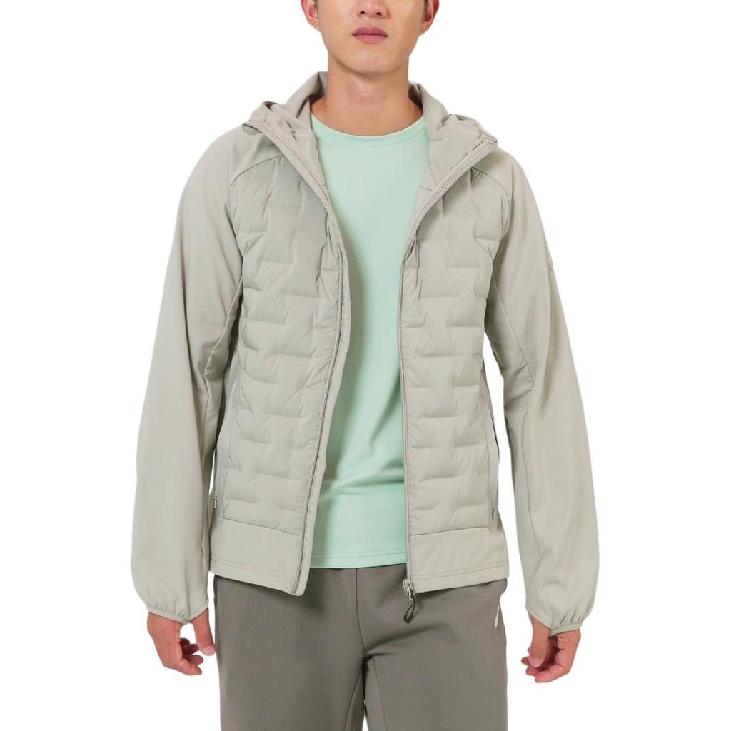 Asics Down Jackets Men's Gray Hooded Moderate Down Jacket 2011D203-020