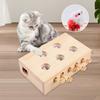Wooden Whack-A-Mole Cat Toy Catch Mice Game Cat Enrichment Toys for Cats & Kittens