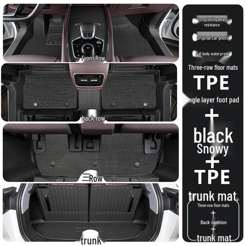TPE Full-Coverage Floor Mats for Chery Tiggo 8, 6 & 7-Seater (2018-2025 Pro Plus Models)
