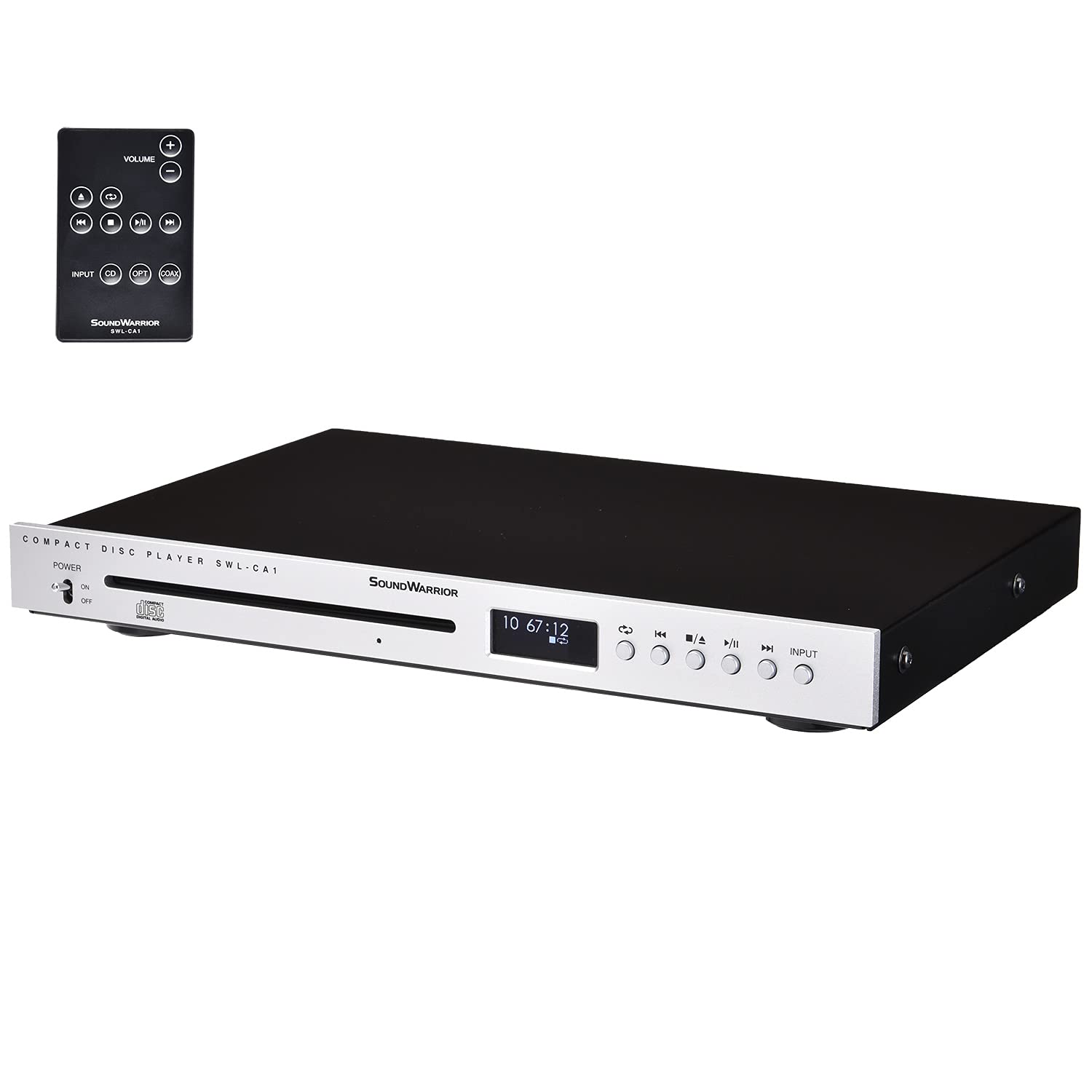 

SOUND WARRIOR Made in Japan Multifunctional Compact Audio CD Player with Converter Optical Input Coaxial Digital Input Optical Output Coaxial Digital чорний