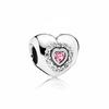 Fit Original Charms Bracelet 925 Silver Plated Pendant Pink Series Heart Flower Spring Butterfly Bead Women DIY Jewelry Making