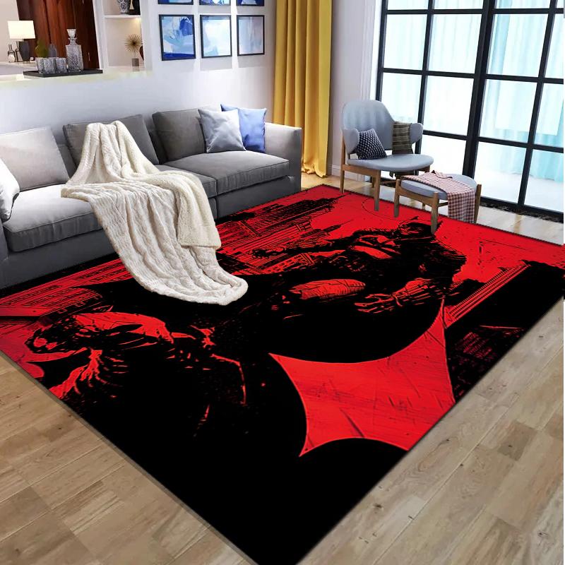 Superheroes Pattern Rug, Indoor/Outdoor Mat, for Picnic, Gameroom, Bedroom, Office, Living Room, Home Decor Carpet, Birthday Gift