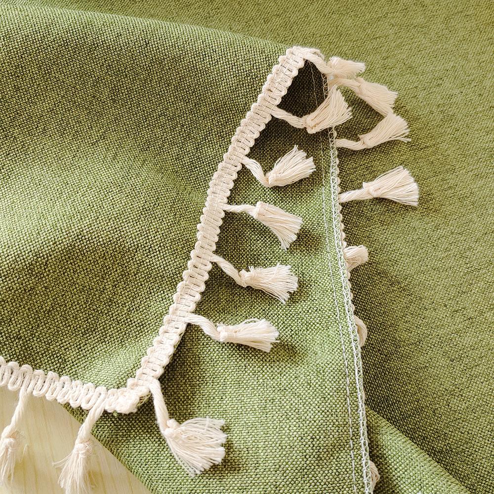 Runde Tischdecke Knitterarm Waschbar Polyester Tischdecke für Küche Esszimmer Tischplatte Dekoration, Rustikal Outdoor