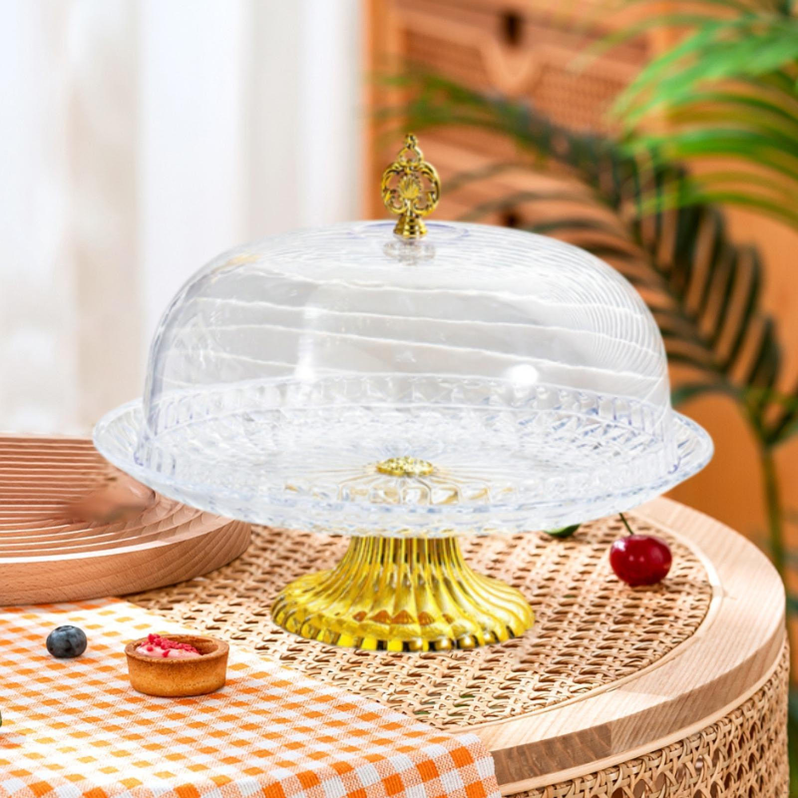 

Подставка для торта с куполообразной крышкой, поднос для орехов, сервировочное блюдо для десертного печенья L