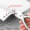 1Pcs 6mm Metal Pore Diameter Punch Pliers Single Hole Puncher Hand Paper Scrapbooking Punches 1-8 Pages Paper Hole Puncher Tools