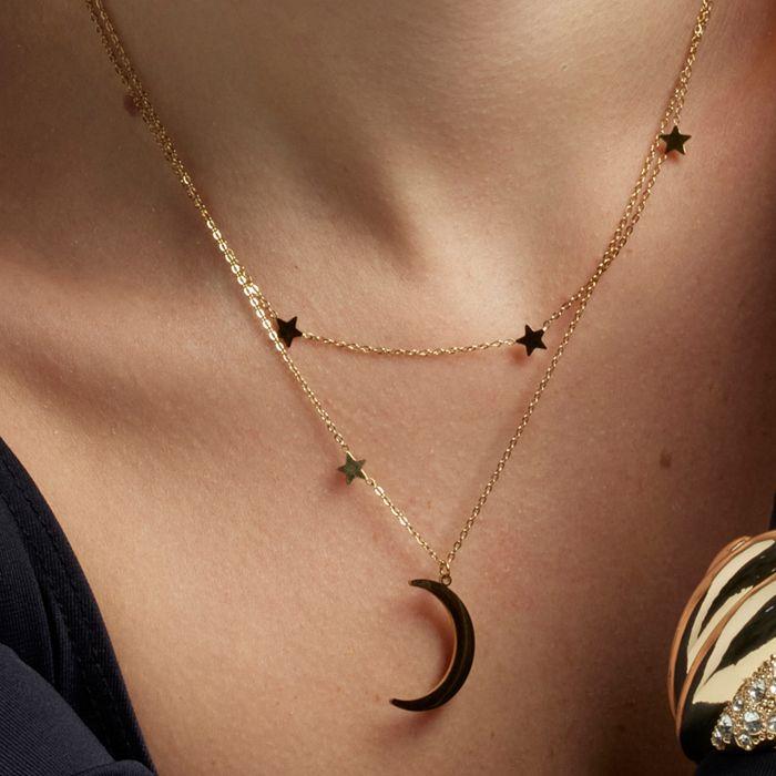 Collier - LUXENTER - Monil - Or jaune 18 carats - 47 cm + 5 cm de rallonge - Femme