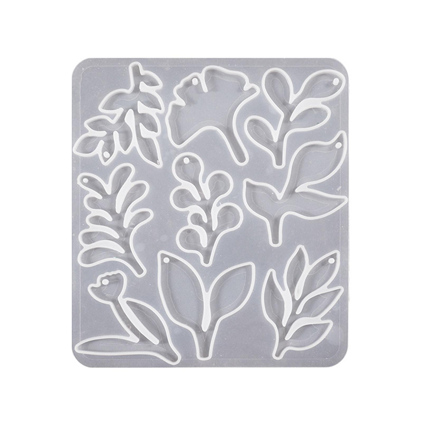 

Несколько силиконовых форм с цветочным узором для изготовления украшений ручной работы, с формами лепестков и листьев роз, стильная форма для подвесок и шармов T4