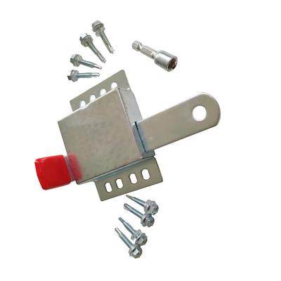 1pc Garage Door Lock Interior Anti-Theft Garage Lock Side-Mounted Manual Door Lock Easy Installation Hardware Accessories