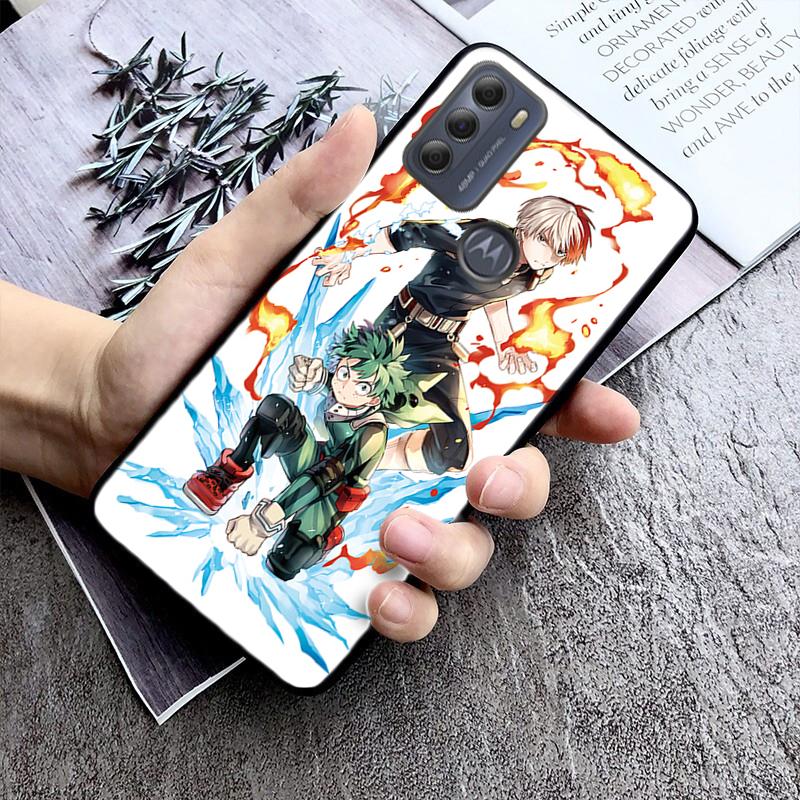 My Hero Academia Phone Case for Motorola Moto E32 E20 E40 G22 G52 G20 G30 G100 G60 G50 G10 GPure GStylus G9 One Action Macro