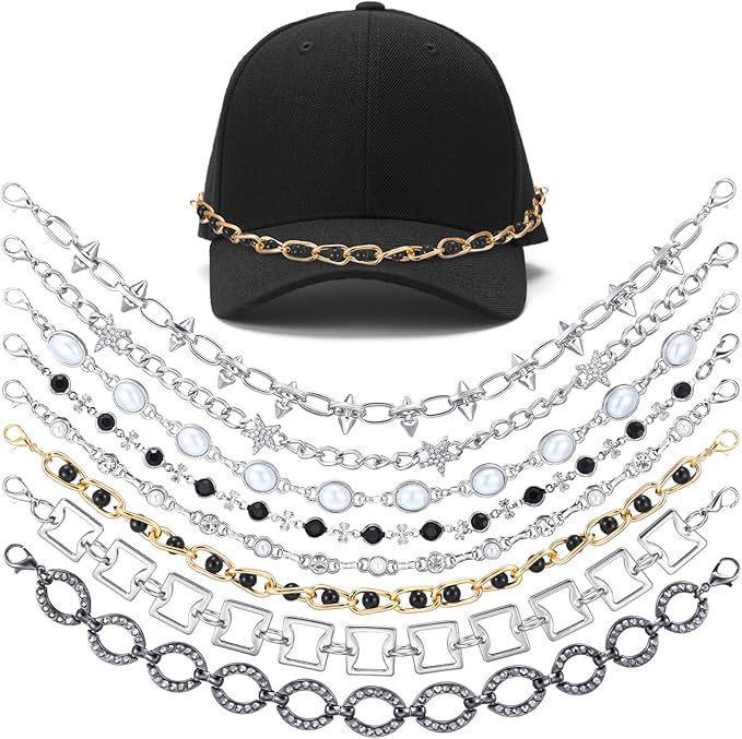 

Versatile Metal Hat Chain Accessory - Stylish, Detachable Fashion Hardware Chain