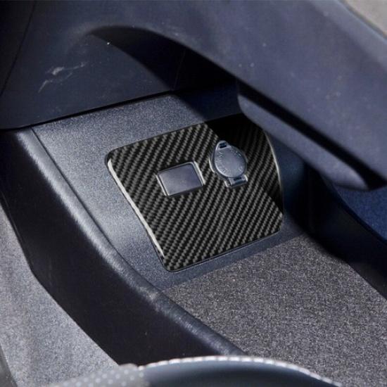 Carbon Fiber Car Power Output Button Panel Trim Sticker For Toyota Prius 2012-15