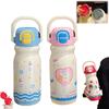Insulation Or Cooling Vacuum Cup 500ML Straw Tumbler Cute Puppy Thermal Water Bottle
