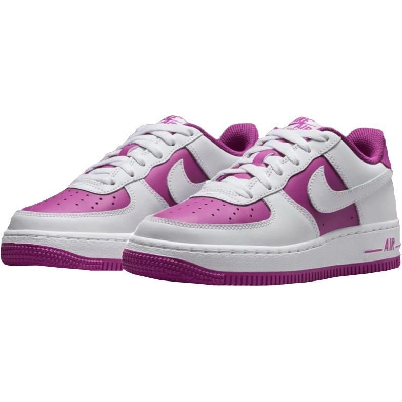 Nike Air Force 1 Low GS Hot Fuchsia Kids Sneakers Purple White HV0938-100