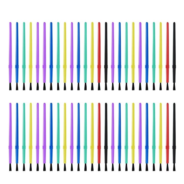 50 Pcs Nylon Hair Paint Brushes Art Supplies Small Watercolor Painting Brushes Set for Adult Students