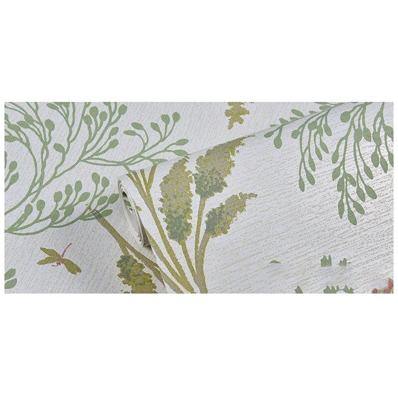 Sofa background wall decoration self-adhesive wallpaper American 3D non-woven fabric wallpaper living room