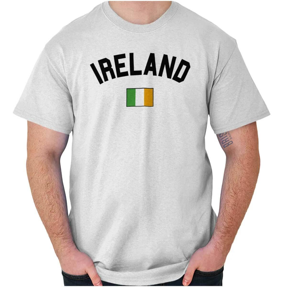 Ireland Country Flag International Travel Womens or Mens Crewneck T Shirt Tee L