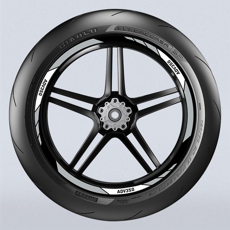 Used For HONDA ADV 350 2025 Motorcycle Wheel Rim Area Reflective Hub Protection Decorative Stickers Kits Can Choose Color