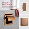 Stainless Steel Paper Towel Holder Rose Gold Toilet Tissue Rack  Bathroom Kitchen Washroom
