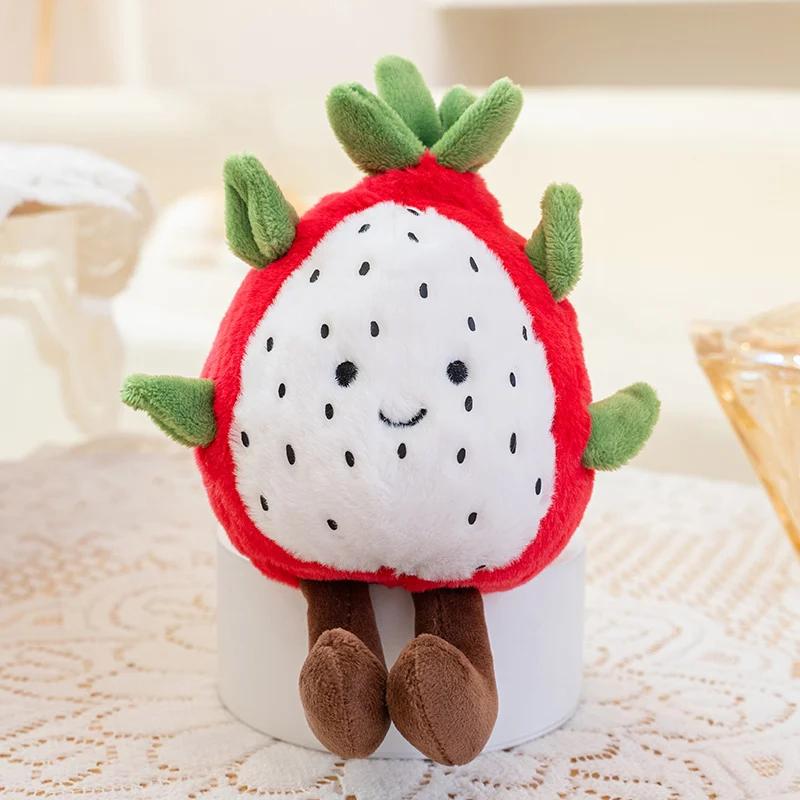10 Stili Mini Peluche Frutta Anguria Arancia Mela Durian Banana Fragola Giocattoli Vivaci Carini Cartoni Animati Frutta Kawaii Decorazione