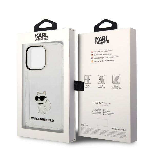 Karl Lagerfeld KLHCP14XHNCHTCT iPhone 14 Pro Max 6.7" transparent hardcase Ikonik Choupette