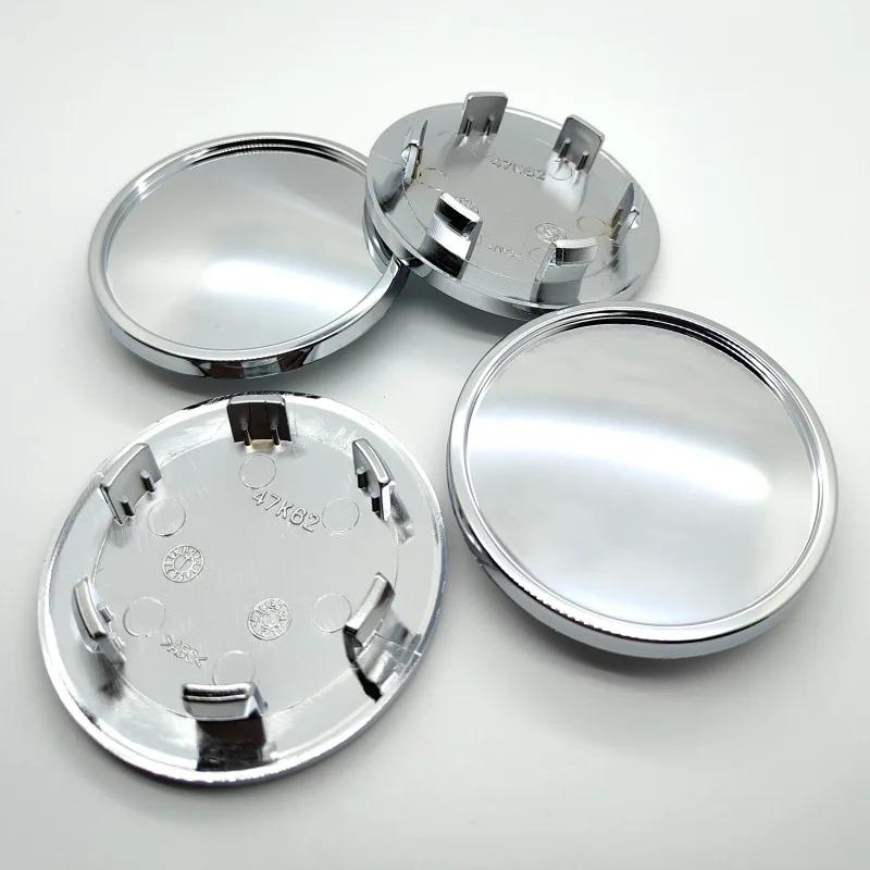 ASS1 4pcs 62mm Clips 47mm Blank No EMBLEM Car Wheel Center Caps No Logo Wheels Hub Cap Rim Hubcaps Dust Cover Replace Car Accessories