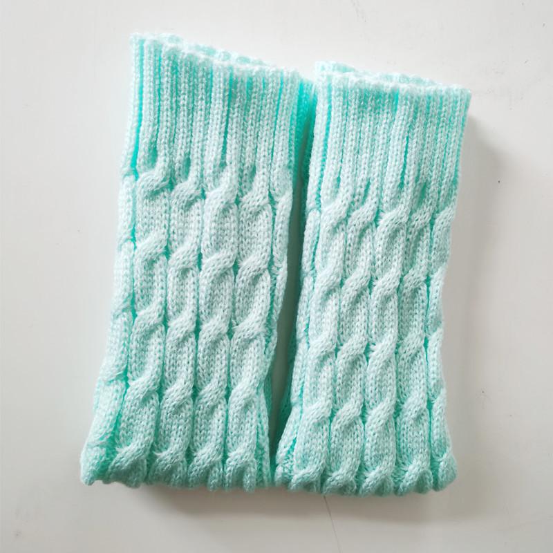 Stokta 40cm Kore Tarzı Kablo Örgü Tozluklar - Sonbahar/Kış Düz Renk Yün Çoraplar.