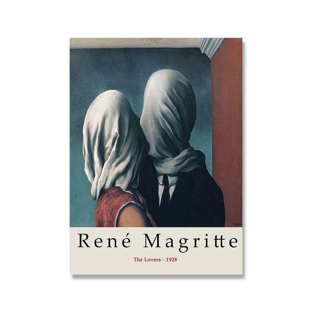 

Рене Магритт, настенная живопись, энтузиаст, холст, картина, скандинавский постер, украшение для дома, настенная живопись 21cm×30cm NoFrame