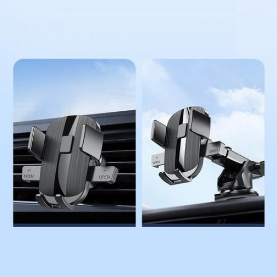 Smartphone Holder for Cars Featuring 360 Degree Rotation and Secure Clip