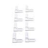 20/50Pcs Square Cut Corner Fastener Tool-Free L Type Window Screen Bracket Screens Frame Key for Sliding /Casement Windows