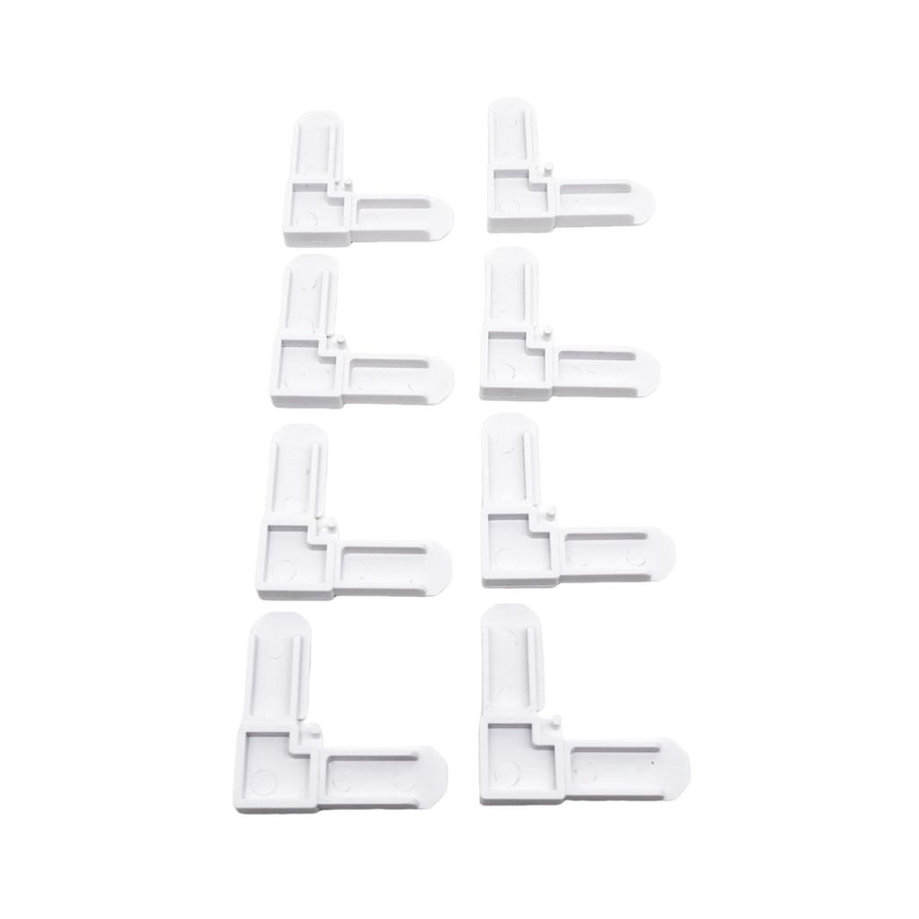 20/50Pcs Square Cut Corner Fastener Tool-Free L Type Window Screen Bracket Screens Frame Key for Sliding /Casement Windows
