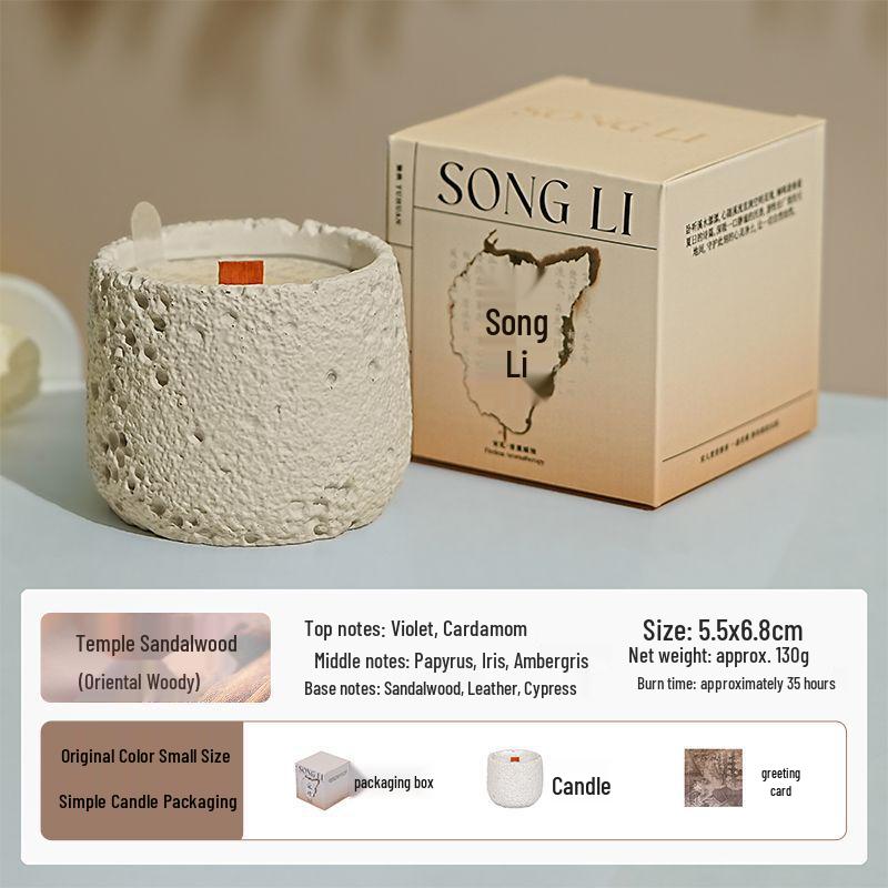 Luxury Cement Cup Aromatherapy Candle: Long-Lasting Fragrance and Elegant Ornament for a High-End Ambiance, Perfect Birthday Gift