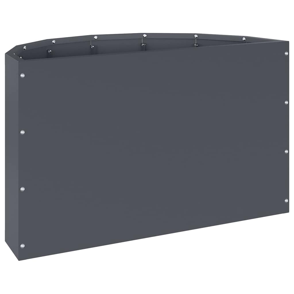Planter Anthracite 60 X 30 X 35 Cm Steel
