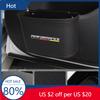 2025 Car Door Trash Bin Leather Interior Door Panel Storage Box Auto Garbage Bag Seat Back Cup Holder For BMW E30 E34 E36 E3