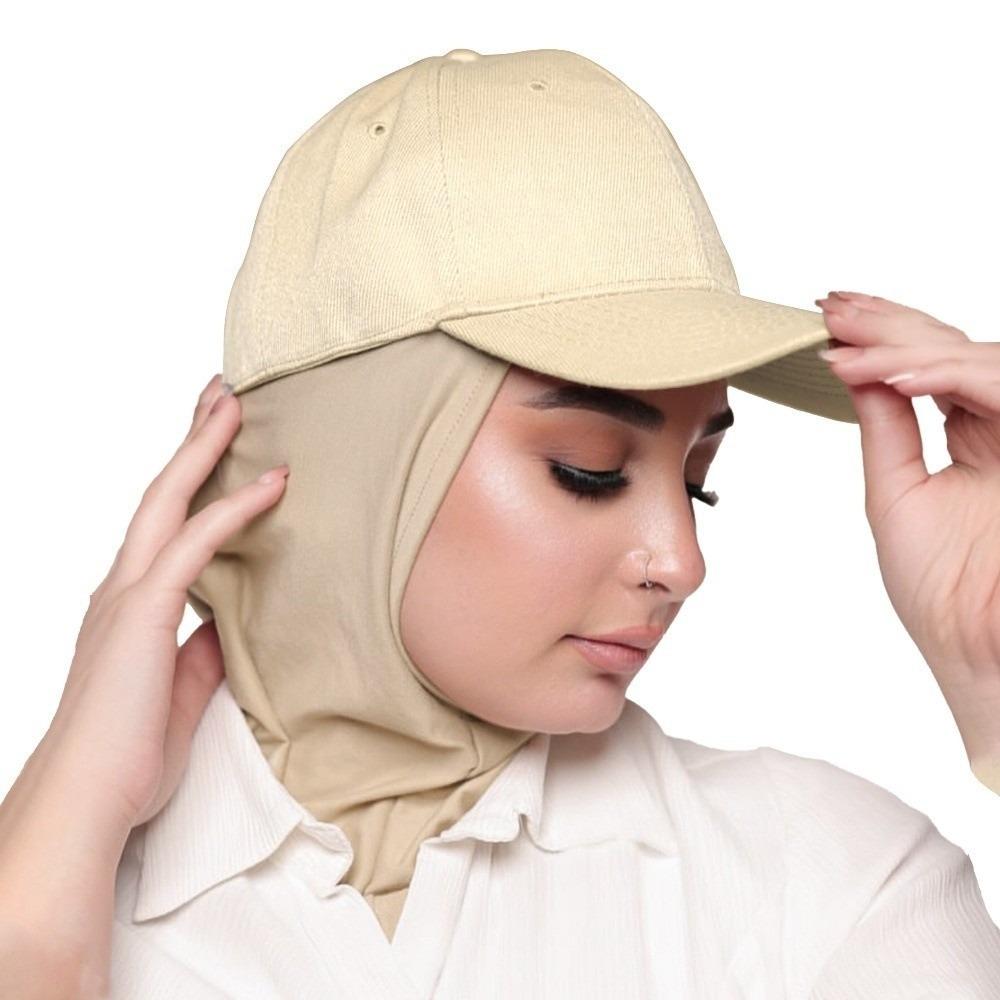 Fashion Muslim Turban Cap Solid Color Full Coverage Bonnet Hijab New Baseball Cap