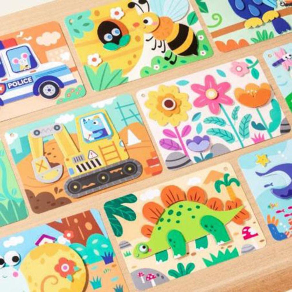 Educational Toys DIY Paste Material Kit Montessori Animals Sticker Book  Birthday Gift