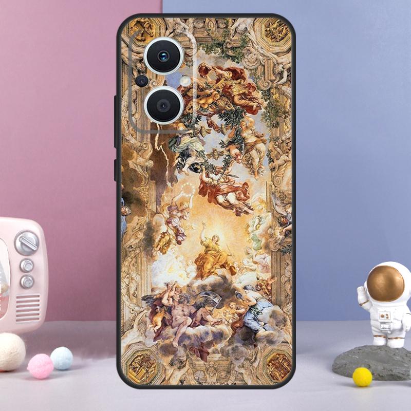 Renaissance art Painting Funda For OPPO Reno 8 Lite 11F 12F 13F 14F 10 11 12 13 14 Pro OPPO Find X9 X5 X6 X8 Pro Case