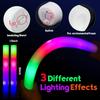 30Pcs Foam Glow Sticks with 3 Modes Colorful Led Flashing Glow Stick Glow In The Dark Party Supplies for Wedding Raves Concert