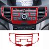 Real  Carbon Fiber Sticker For Acura TSX 2009-up Radio navigation system panel Trim Cover Car Accessories Interior decorative