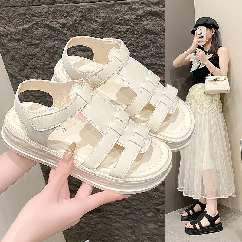 Women's sports sandals new fashion versatile design thick bottom heightening soft wear-resistant durable slippers casual beach shoes