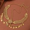 Gold Color Headdress Rhinestone Flower Tassel Hair Jewelry New Head Chain  Women Jewelry