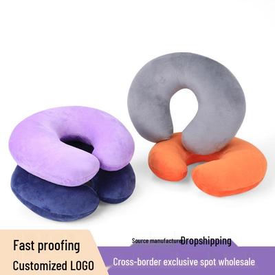 Cervical Support U-Shaped Velvet Travel Pillow