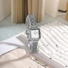 New Women'S Square Watch Steel Band Luxurious, Simple, Exquisite And Fashionable Quartz Wristwatch For Women, Vintage Timepiece.