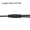  Stromverteilerkabel 5,5 x 2,1 mm 1-zu-2-Wege-Y-Adapter für LED-Leuchten, Überwachungskameras, Router