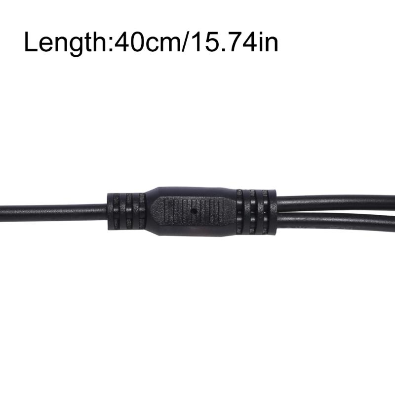  Stromverteilerkabel 5,5 x 2,1 mm 1-zu-2-Wege-Y-Adapter für LED-Leuchten, Überwachungskameras, Router