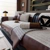 Snowy Striped Sofa Cover Irregular Anti Leather Edge Design Anti Slip Pad High-end All Season Universal Dust-proof Cover Cloth