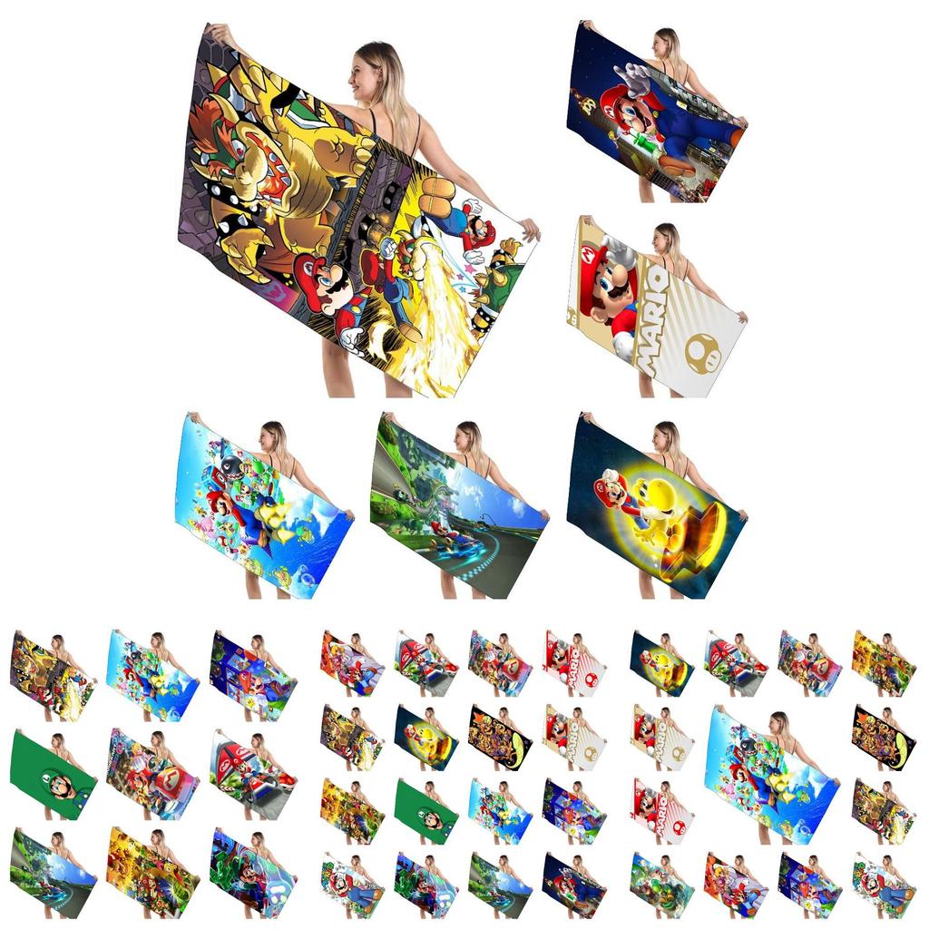 Children's Mario Beach Towel Super Soft And Absorbent!