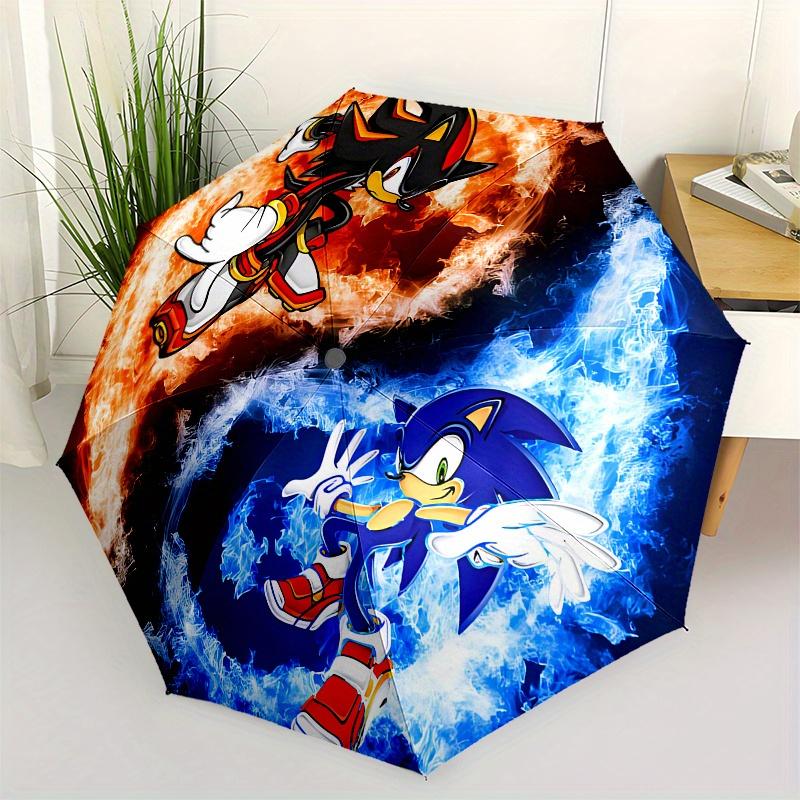 

Футболка з парасолькою Sonic the Hedgehog Yinyang Вогонь і Лід, Компактна складана парасолька для чоловіків і жінок, S196